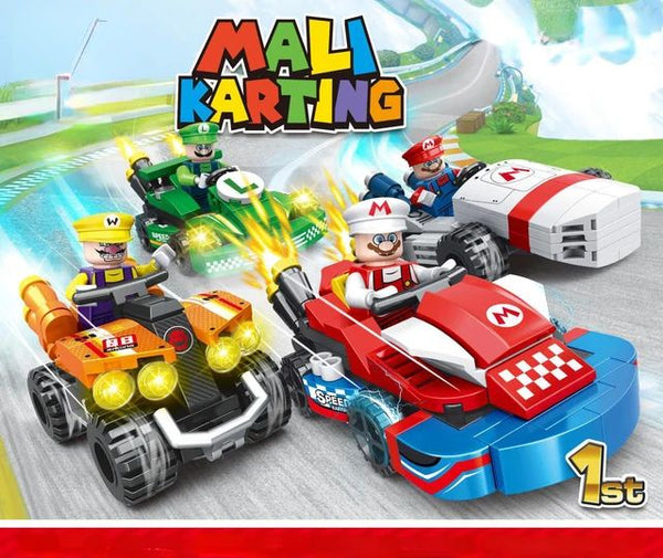 Mario Kart Building Block Set - Set of 4