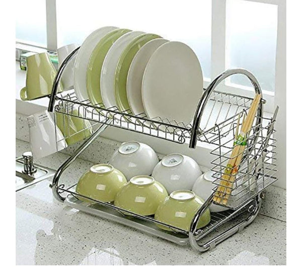 Stainless Steel Dish Rack - 2 Layer