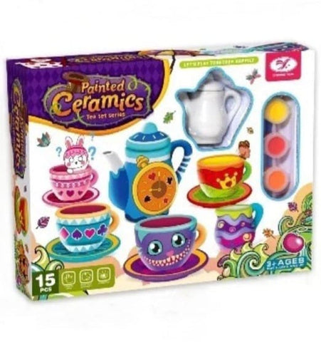 Painted Ceramics DIY Tea Set Series