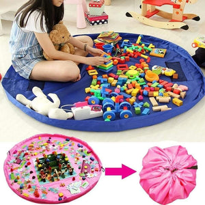 Drawstring Toy Storage Mat Bag Elevation