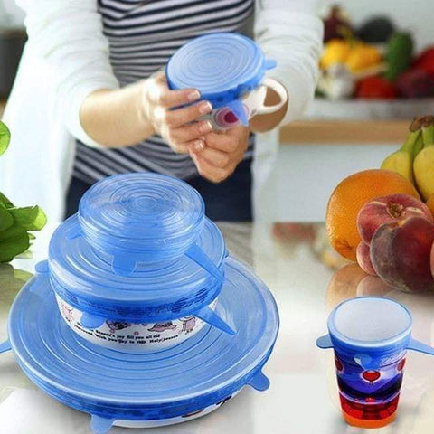 Silicone Sealing Lids - Pack of 6