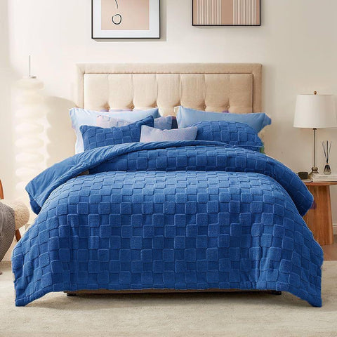 Victorian Plain Block Comforter Set - 5 Piece