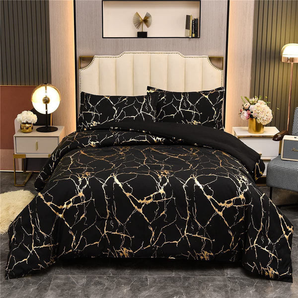 King Marble Comforter Sets - 5 Piece