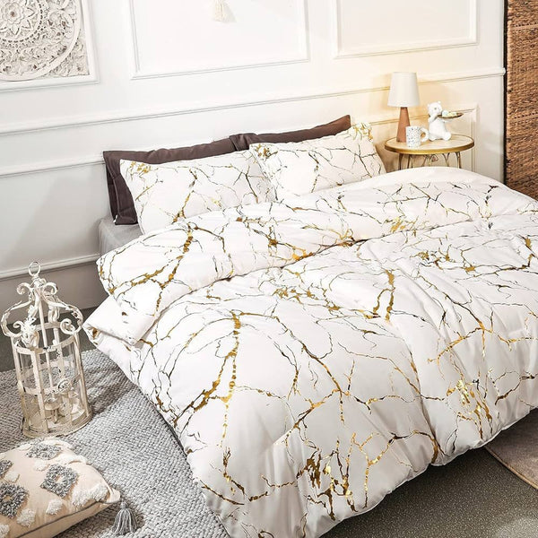 King Marble Comforter Sets - 5 Piece