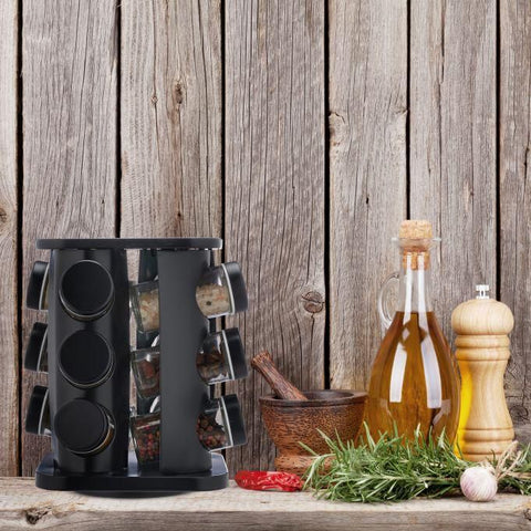 Spice Rack with Steel Stand - 12 Piece