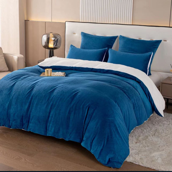 Velvet Comforter Set - 5 Piece