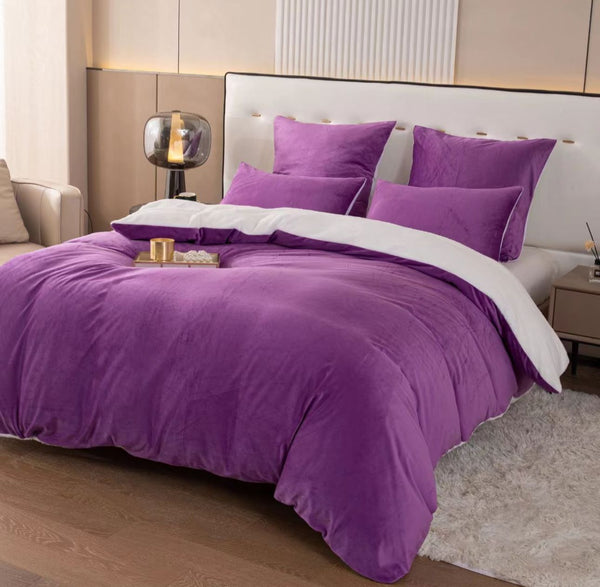 Velvet Comforter Set - 5 Piece