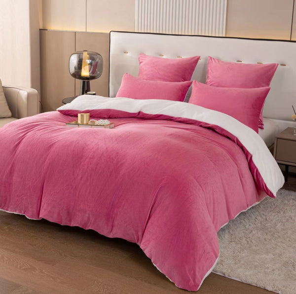 Velvet Comforter Set - 5 Piece