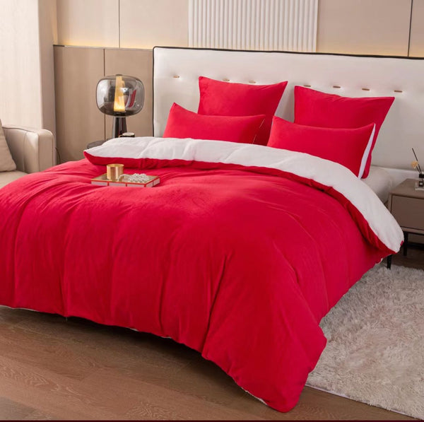 Velvet Comforter Set - 5 Piece