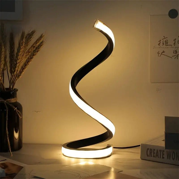 Spiral LED Table Lamp - Dimmable