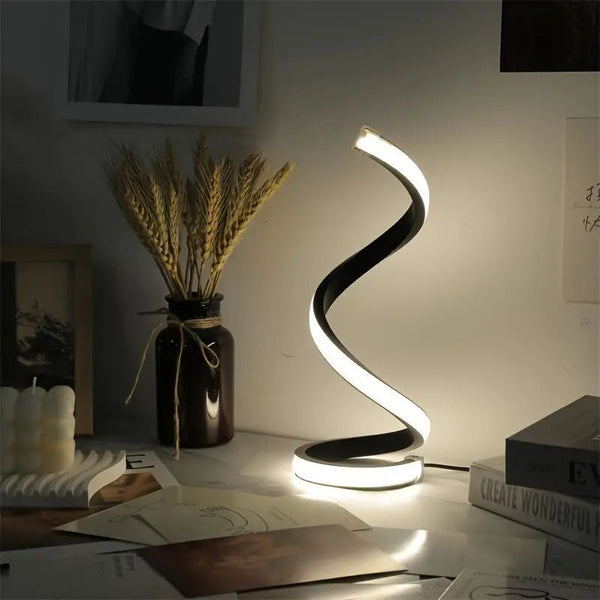 Spiral LED Table Lamp - Dimmable