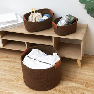 Woven Storage Basket Set - 3 Piece