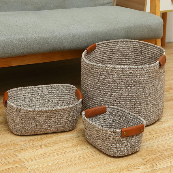 Woven Storage Basket Set - 3 Piece