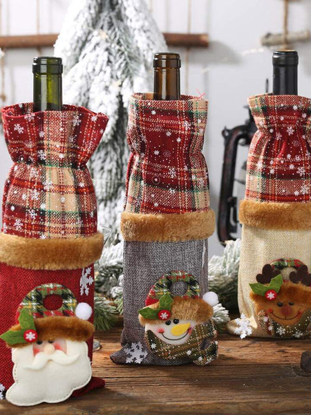 Christmas Wine Bottle Covers