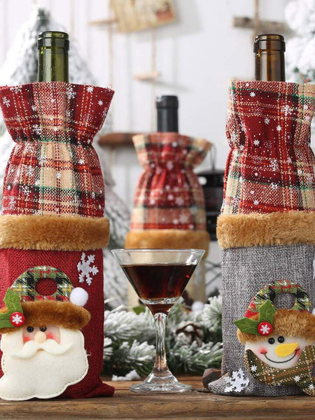 Christmas Wine Bottle Covers