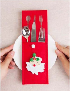 Christmas Cutlery Holders - Set of 6