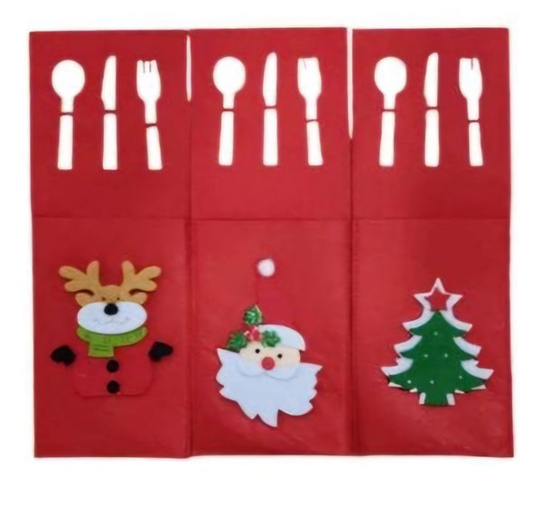 Christmas Cutlery Holders - Set of 6