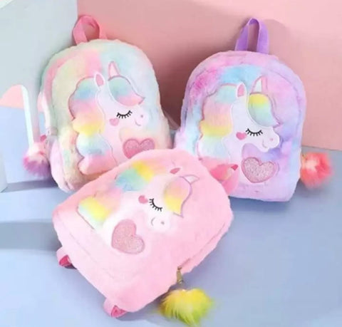 Kids Plush Unicorn Backpack
