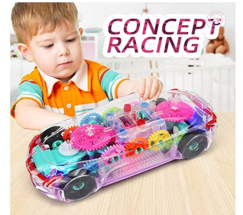 Transparent Gear Car