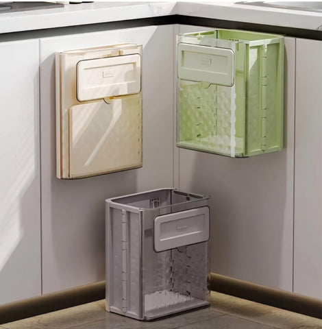 Clear Folding Waste Basket
