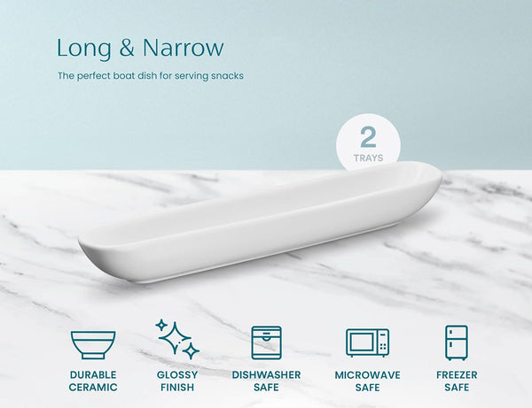 Olive Boat Ceramic Tray