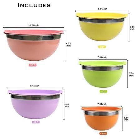 Mixing & Storage Bowl Set - 5 Piece