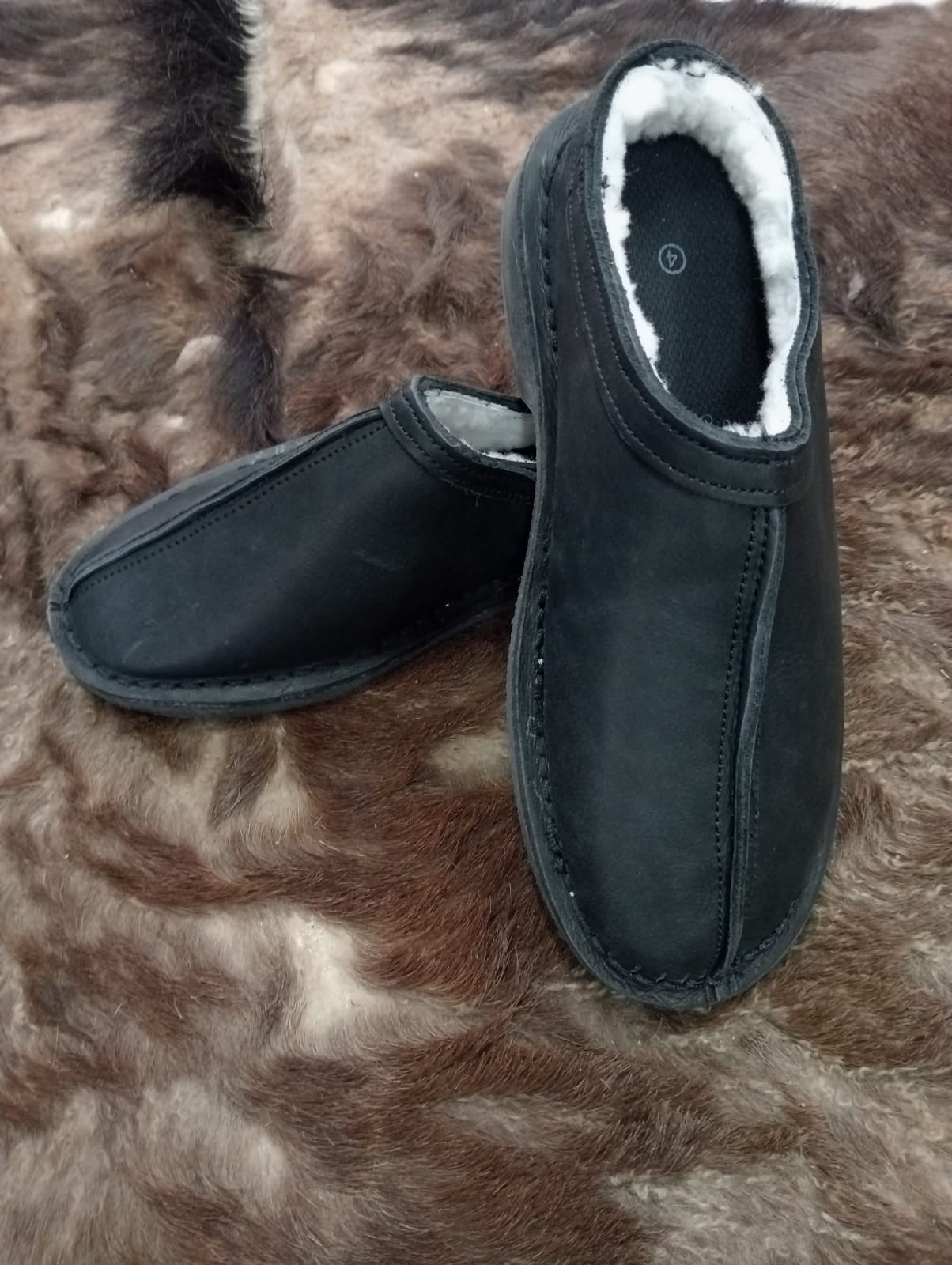 Leather and Sheepskin Slippers