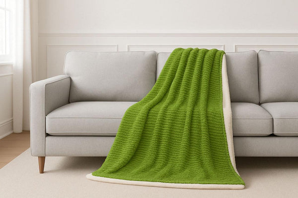 Line Pattern Sherpa Blanket