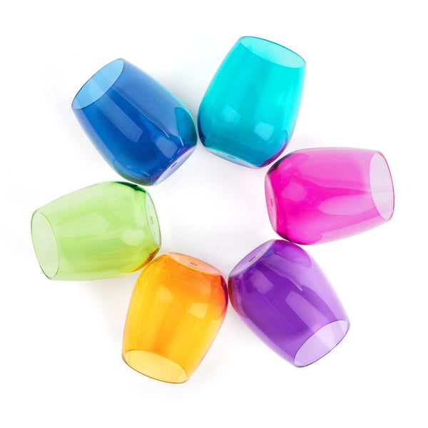 Colorful Tumbler Glasses - Set of 6