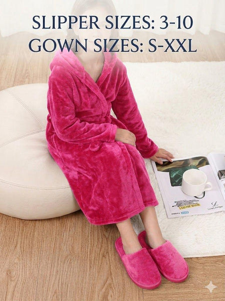 Gown and Slippers Combo