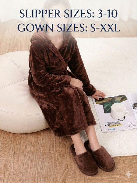 Gown and Slippers Combo