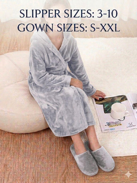 Gown and Slippers Combo