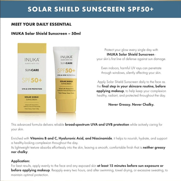 Inuka Solar Shield Sunscreen SPF50+