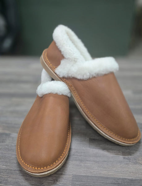 Leather and Sheepskin Slippers