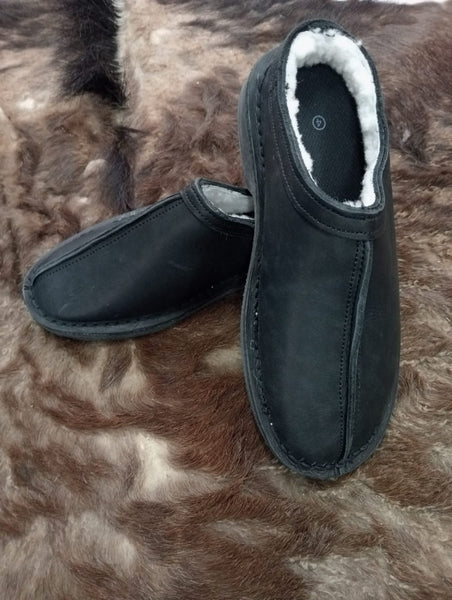 Leather and Sheepskin Slippers