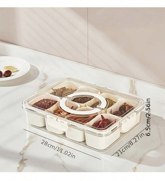 Multi-Purpose Snack Box - 8 Compartment