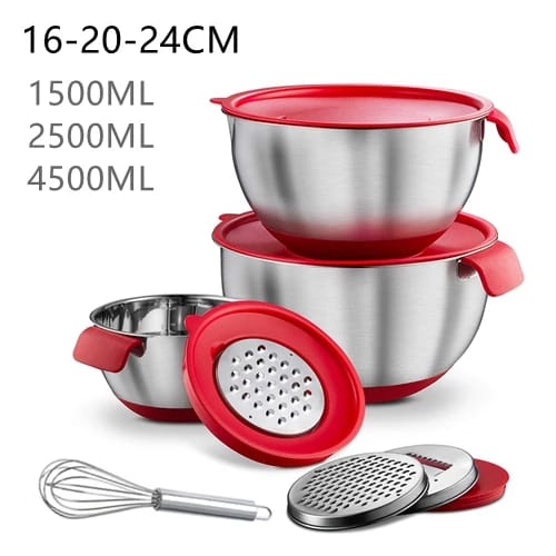 Multifunctional Mixing Bowl Set - 3 Piece