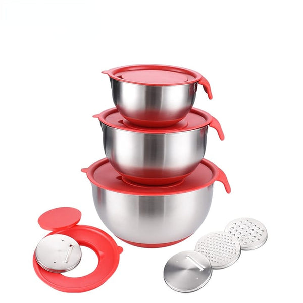 Multifunctional Mixing Bowl Set - 3 Piece