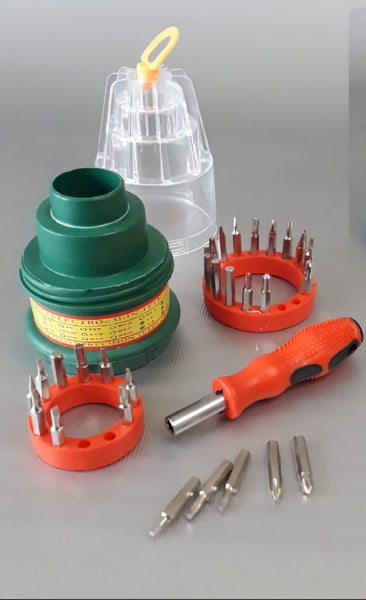 Screwdriver and Tip Set - 31 Piece