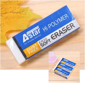 Soft White Erasers - 3 Pack