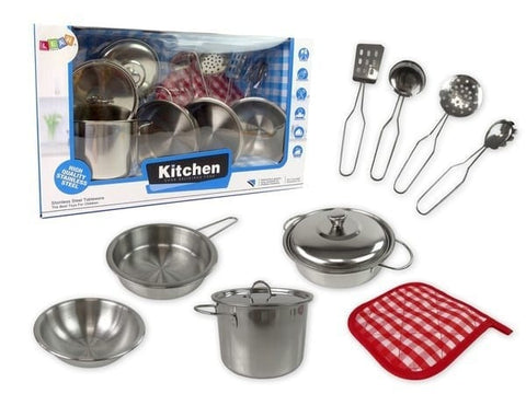 Kids Stainless Steel Kitchen Set