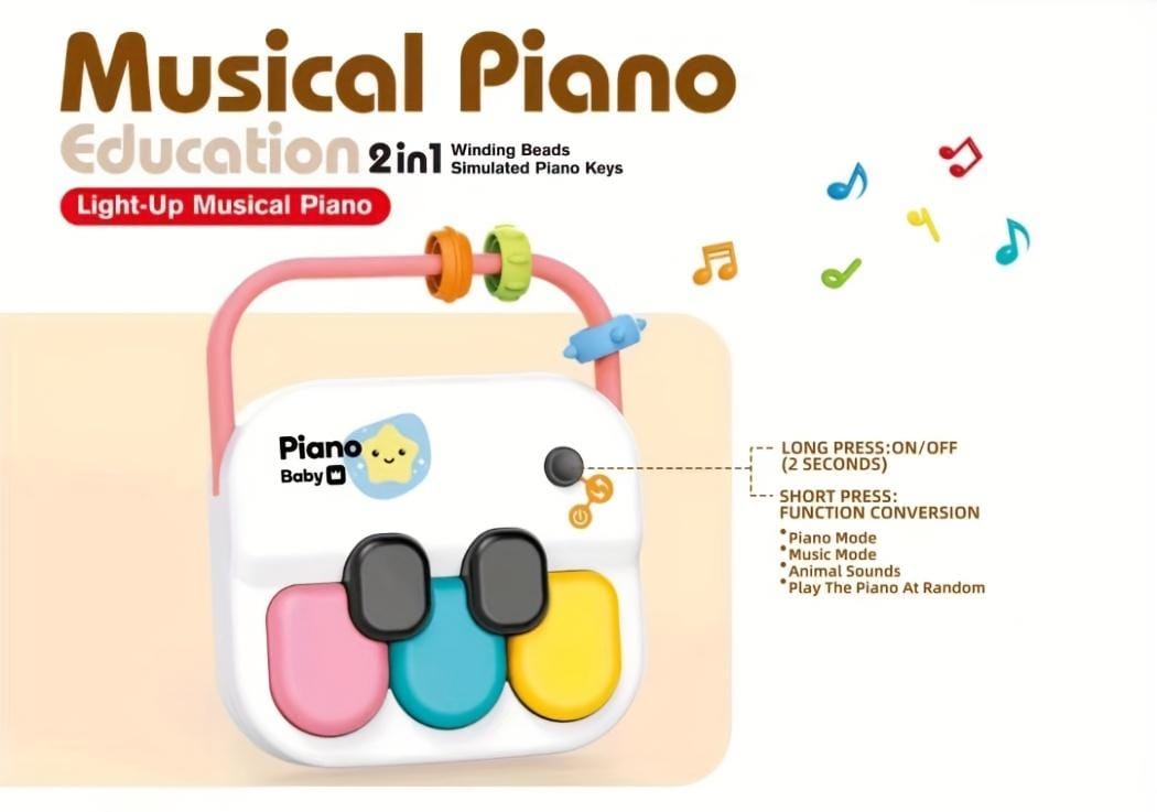 2 in 1 Musical Piano