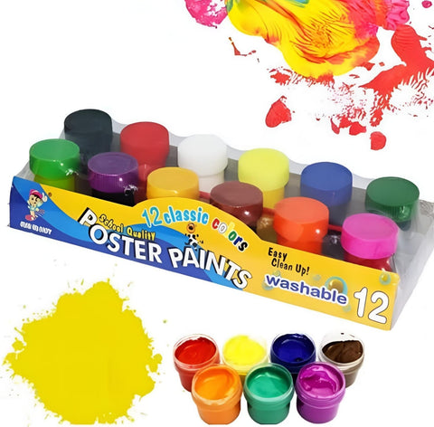 Poster Paint - 12 Colors