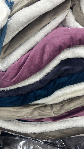 Plain Velvet Sherpa Blanket
