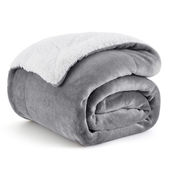 Plain Velvet Sherpa Blanket