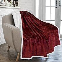 Plain Velvet Sherpa Blanket