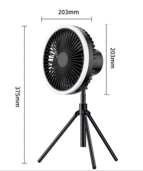 Remote Control Tripod Fan Light