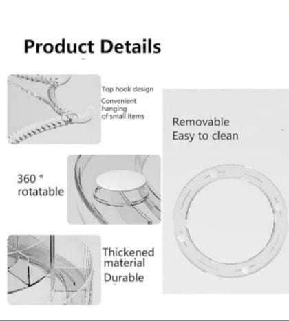 Round Cosmetic Display Storage Box