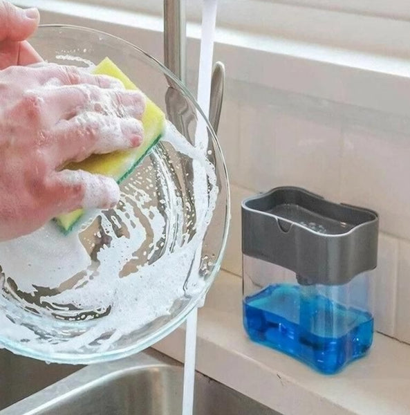 2-in-1 Soap Pump Dispenser and Soap Caddy