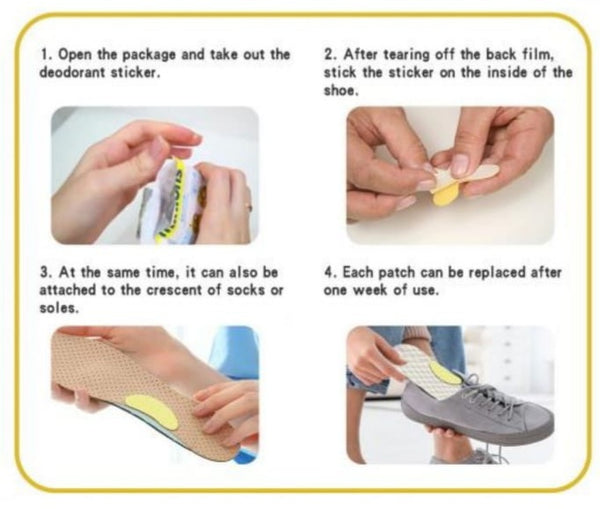 Shoe Odor Remover - Deodorant Patches